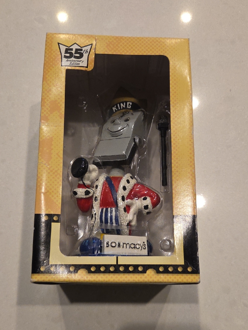 Macy's King Collectible Figure in Red, Blue, White